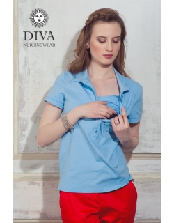 Топ для кормления Diva Nursingwear Polo, цвет Celeste