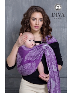 Слинг с кольцами Diva Essenza, Viola с бамбуком