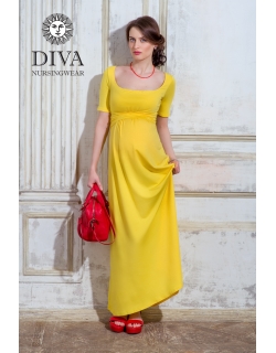 Платье для кормящих и беременных Diva Nursingwear Stella Maxi, Limone