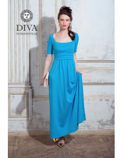 Платье для кормящих и беременных Diva Nursingwear Stella Maxi, Celeste