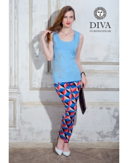 Топ для кормления Diva Nursingwear Eva Print, цвет Celeste