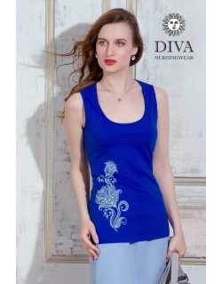 Топ для кормления Diva Nursingwear Eva Print, цвет Azzurro