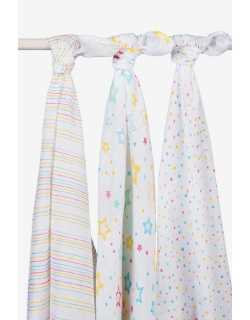 Муслиновые пеленки для новорожденных Jollein большие, Stardust (звездная пыль)