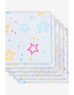 Муслиновые пеленки для новорожденных Jollein средние, Star dust, Звездная пыль