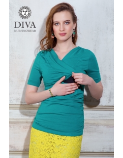 Топ для кормящих и беременных Diva Nursingwear Lucia, цвет Smeraldo
