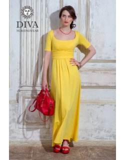 Платье для кормящих и беременных Diva Nursingwear Stella Maxi, Limone