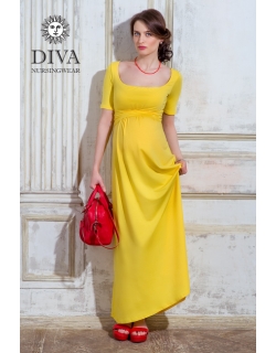 Платье для кормящих и беременных Diva Nursingwear Stella Maxi, Limone