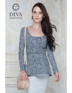 Топ для кормящих и беременных Diva Nursingwear Alba, принт Domino