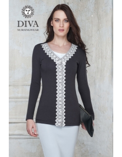 Кардиган для кормящих и беременных Diva Nursingwear Enrica, цвет Grafite