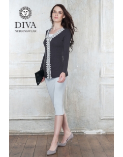 Кардиган для кормящих и беременных Diva Nursingwear Enrica, цвет Grafite