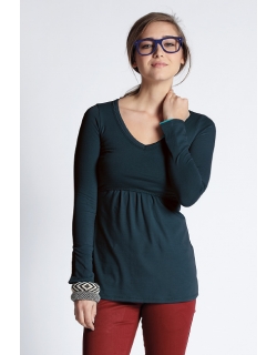 Топ для кормления Mothers en Vogue Must Have V-Neck, серо-синий (Darkest Spruce)