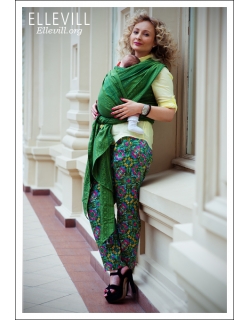 Слинг с кольцами Ellevill Caelum Green с шелком