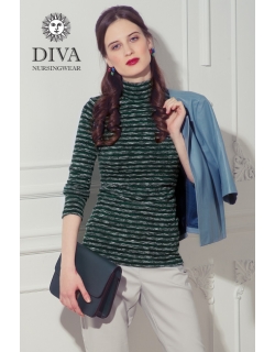 Топ для кормящих Diva Nursingwear  Felisa Strisce, цвет Pino
