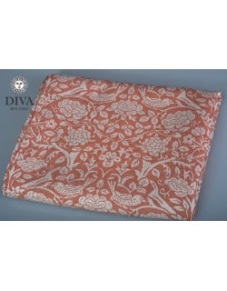 Слинг-шарф Diva Milano cо льном и коноплей, Rose Spezia