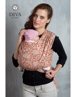 Слинг-шарф Diva Milano cо льном и коноплей, Rose Spezia