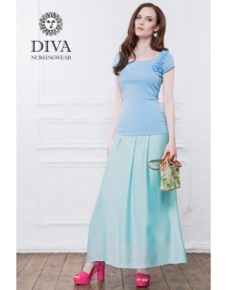 Юбка с шелком для беременных и родивших Diva Nursingwear Ines, Menta