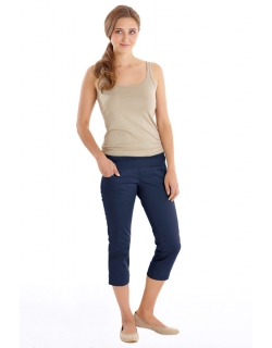 Брюки для беременных и родивших Mothers en Vogue Pencil Capri, синий (Prussian Blue)
