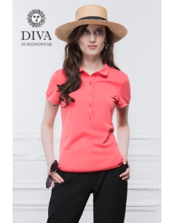 Топ для кормления Diva Nursingwear Polo, цвет Corallo