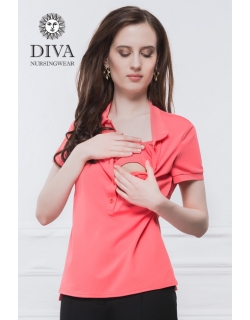 Топ для кормления Diva Nursingwear Polo, цвет Corallo