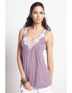 Туника для кормления "Zahra Applique", сиреневый
