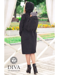 Слингопальто демисезонное Diva Outerwear Antracite