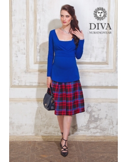 Топ для кормящих и беременных Diva Nursingwear Alba дл.рукав, Azzurro