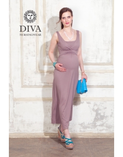 Сарафан для кормящих и беременных Diva Nursingwear Alba Maxi, Cacao