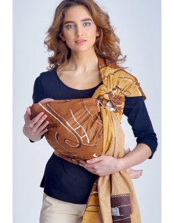 Слинг с кольцами Баюшка двуслойный, Абстракция бусинки