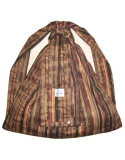 Слинг с кольцами Баюшка двуслойный, Джинс полоски