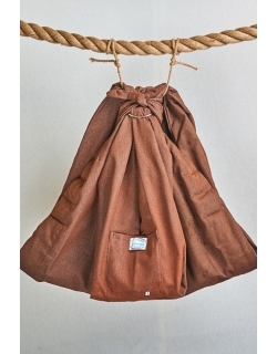 Слинг с кольцами Баюшка двуслойный, Джинс шоколадный