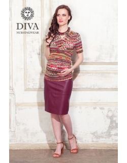 Топ для кормящих и беременных Diva Nursingwear Lucia, принт Etna