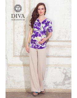 Топ для кормящих и беременных Diva Nursingwear Lucia, принт Iris