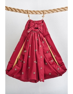 Слинг с кольцами Баюшка двуслойный, Ромбы на бордо