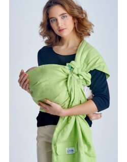 Слинг с кольцами Баюшка двуслойный, Салатовый