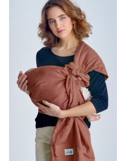 Слинг с кольцами Баюшка двуслойный, Терракотовый