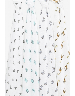 Муслиновые пеленки для новорожденных Aden&Anais, большие, набор 4, Jungle Jam