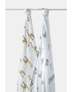 Aden&Anais набор 2 больших муслиновых пеленок, Jungle Jam (джунгли)