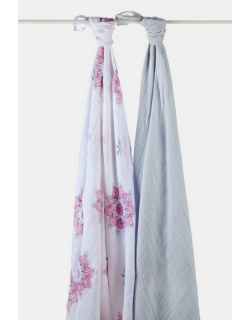 Aden&Anais набор 2 больших муслиновых пеленок, for the Birds (птички)