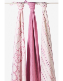 Бамбуковые пеленки для новорожденных Aden&Anais большие, набор 3, Tranquility