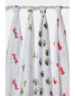 Aden&Anais набор 4 больших муслиновых пеленок, Mod about Baby