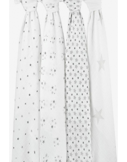 Муслиновые пеленки для новорожденных Aden&Anais большие, набор 4, Twinkle Star