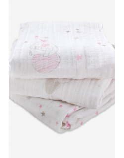 Муслиновые пеленки для новорожденных Aden&Anais средние, набор 3, Lovely