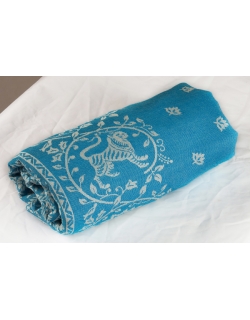 Слинг-шарф Diva Milano, Barocco Lions Turchese с шерстью