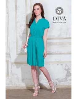 Платье для кормящих и беременных Diva Nursingwear Gemma, цвет Smeraldo