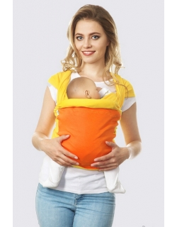 Слинг-шарф трикотажный Fusion, желто-оранжевый