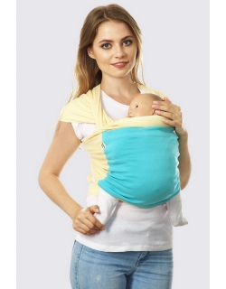 Слинг-шарф трикотажный Fusion, ваниль-мятный