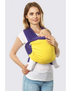 Слинг-шарф трикотажный Fusion, сине-желтый