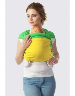Слинг-шарф трикотажный Fusion, яблочно-желтый