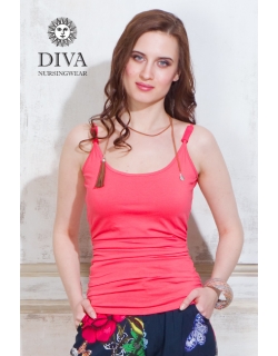 Майка для кормящих и беременных Diva Natale, цвет Corallo
