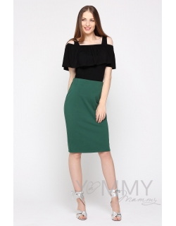 Юбка-карандаш для беременных и родивших универсальная, малахит